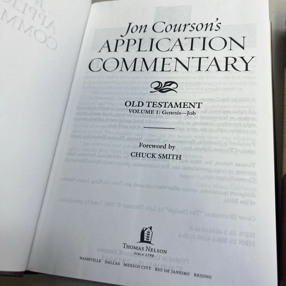 Jon Courson's Application Commentary Old‎ Testament Volumes 1 and 2  Book Set